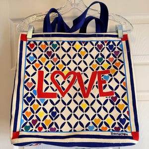 Brighton canvas tote bag Cherished Love heart bag bild 4