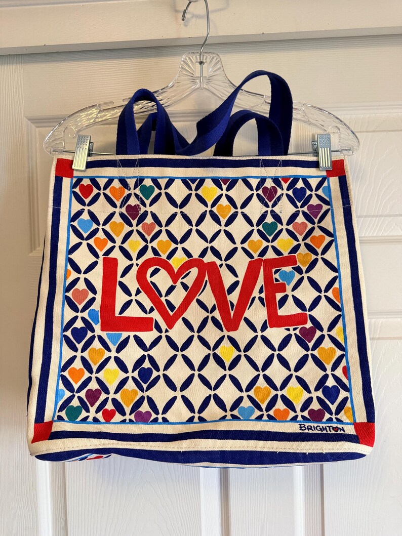 Brighton canvas tote bag Cherished Love heart bag bild 4
