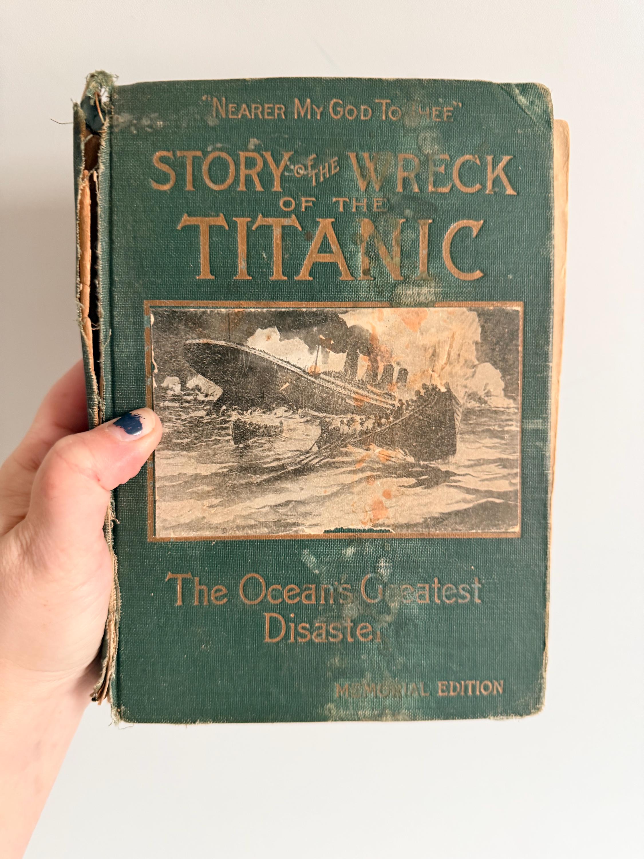 Antique Original Printing 1912 Story of the Wreck of the Titanic