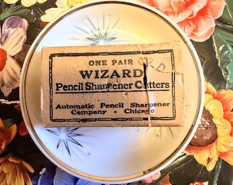 Vintage 1950s Wizard pencil sharpener cutters