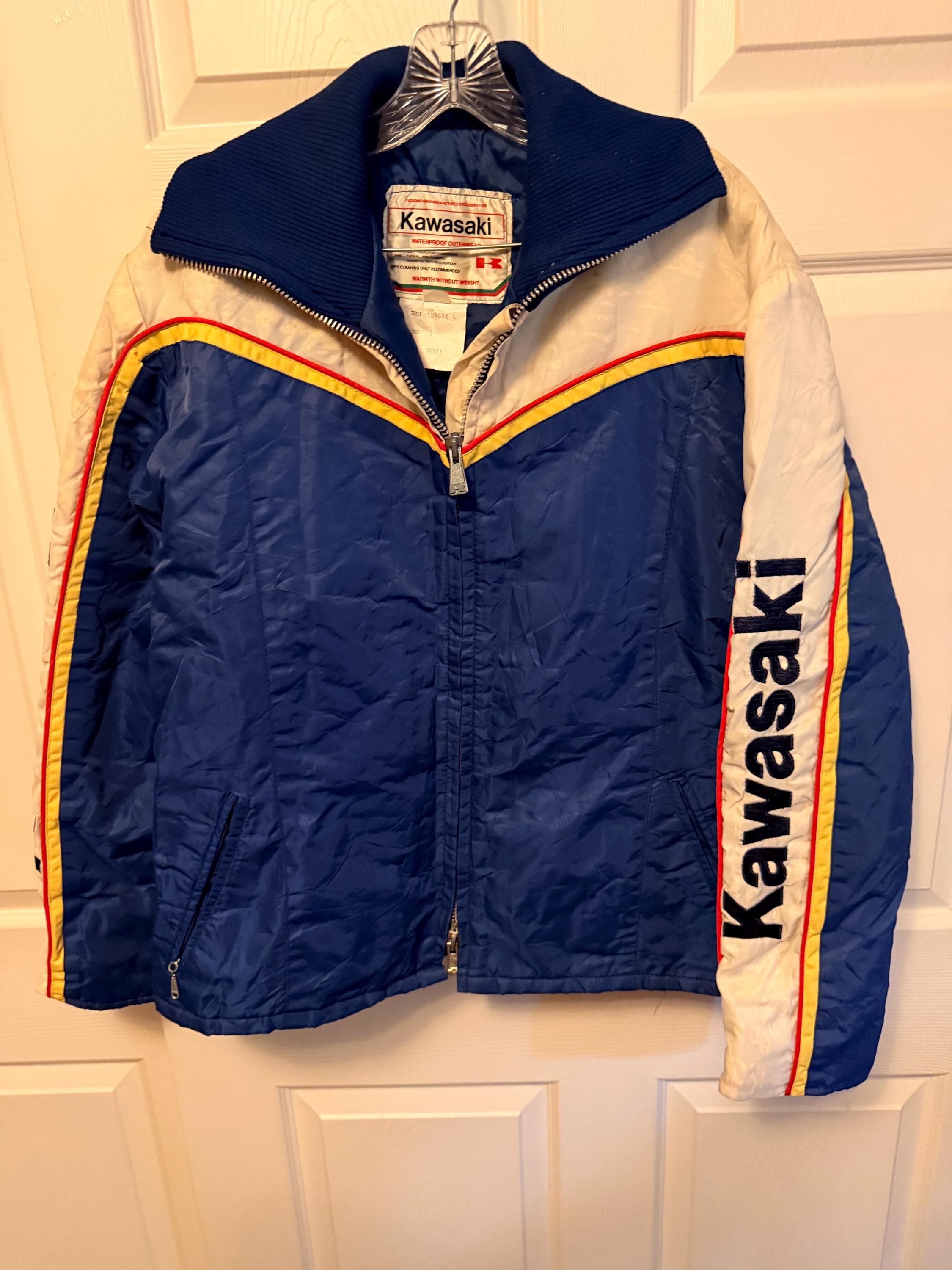 Kawasaki Blue Motorcycle Jacket - Etsy