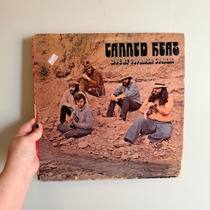 Vintage Canned Heat LP Live at Topanga Corral Vinyl Record Album