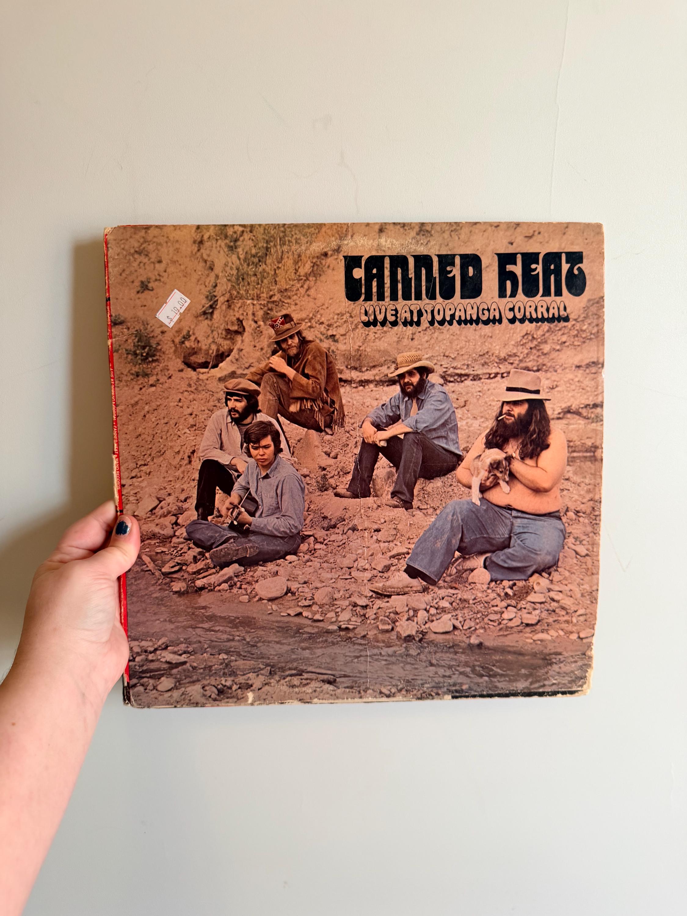 Vintage Canned Heat LP Live at Topanga Corral Vinyl Record Album