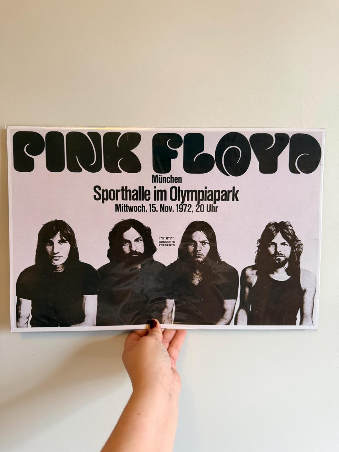 Pink Floyd 1972 German Concert Poster Print: München Olympiapark
