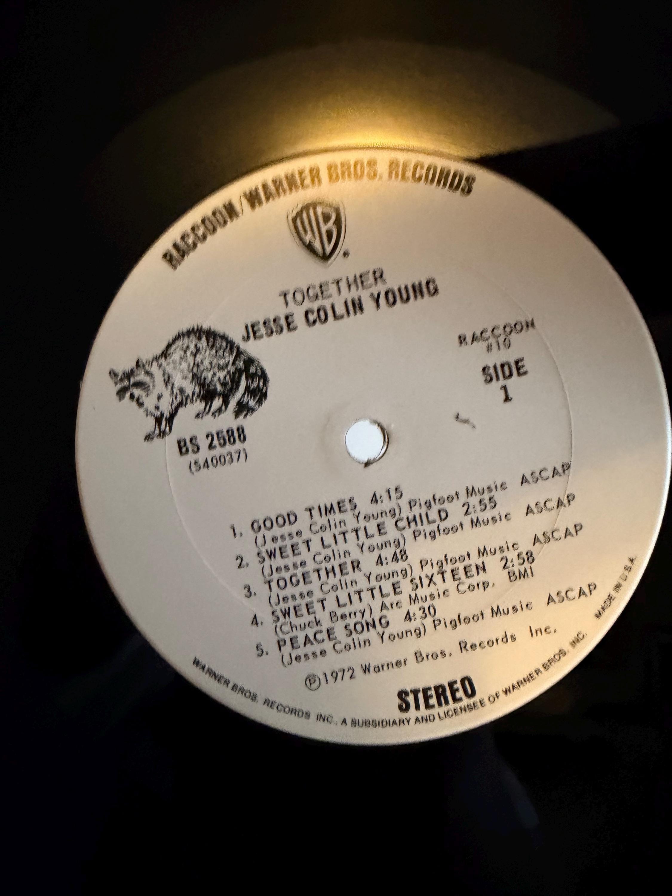 Vintage 1972 Jesse Colin Young LP Together Original Promo Vinyl