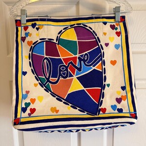 Brighton canvas tote bag Cherished Love heart bag bild 2