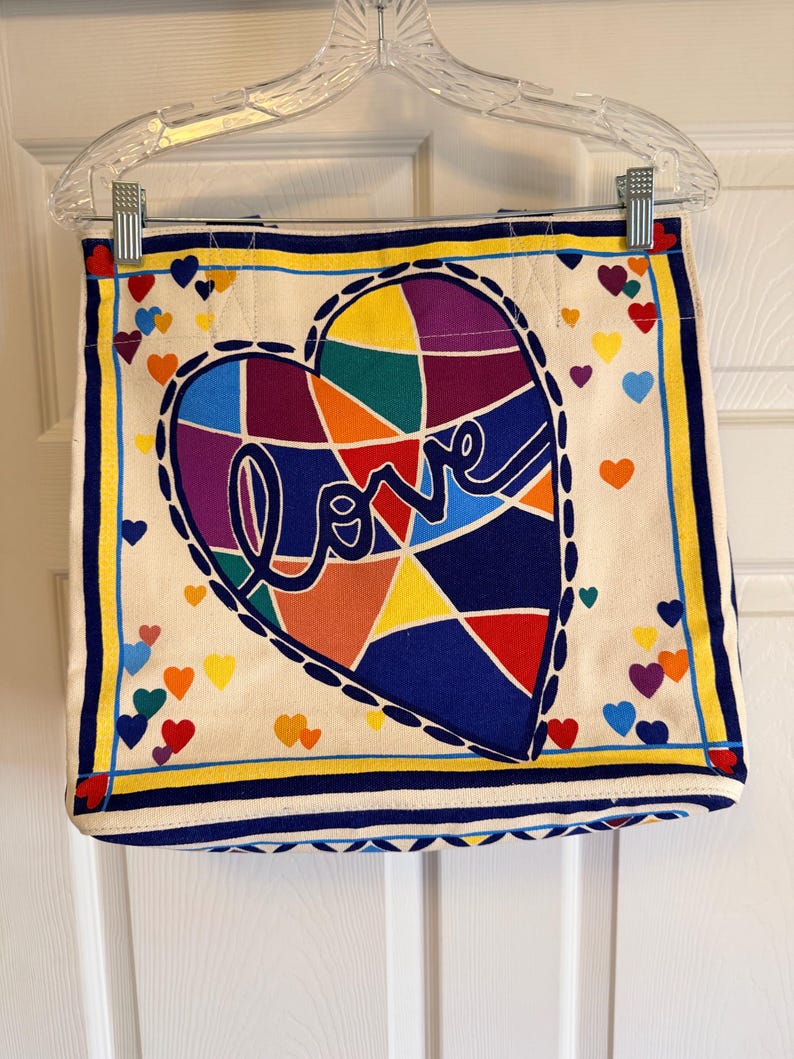 Brighton canvas tote bag Cherished Love heart bag bild 2