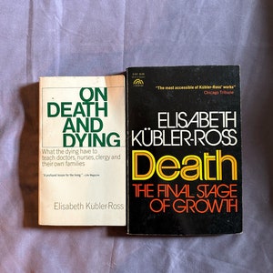 Vintage Kübler-Ross Paperback Books: Death and Dying