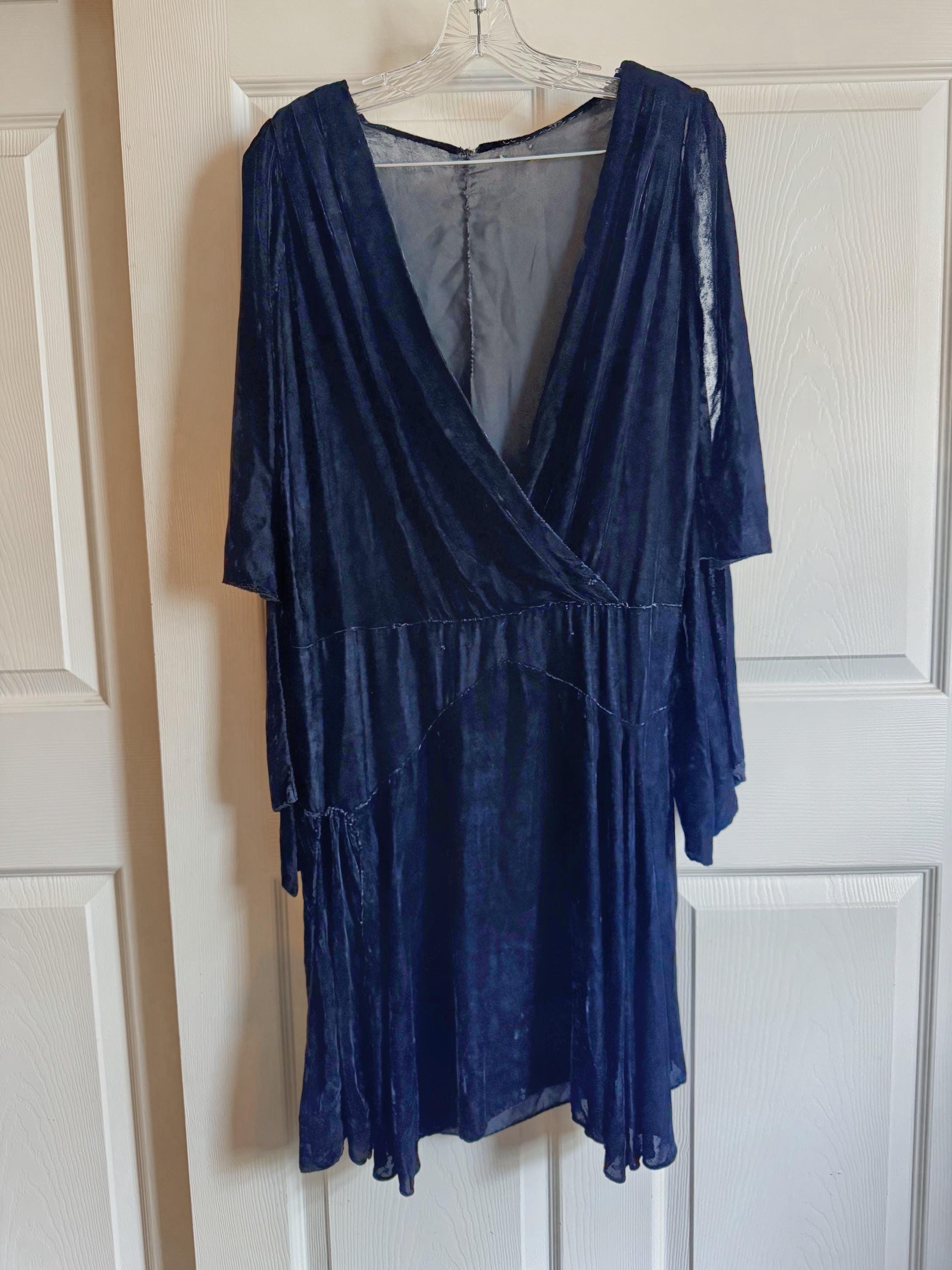 1920s Velvet Dress - Etsy