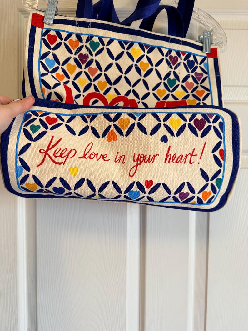 Brighton canvas tote bag Cherished Love heart bag bild 7