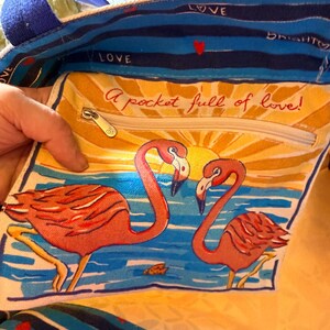 Brighton canvas tote bag Cherished Love heart bag bild 9