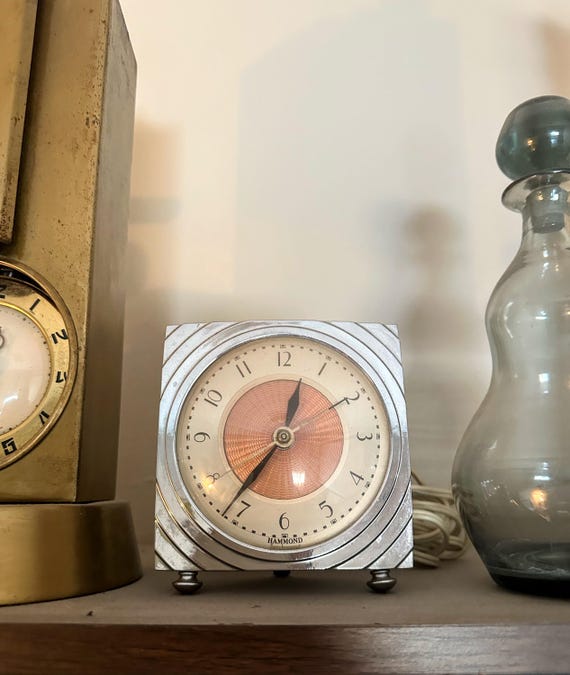 Vintage Art Deco Gloria Hammond Synchronous Chrome Alarm Clock - Etsy