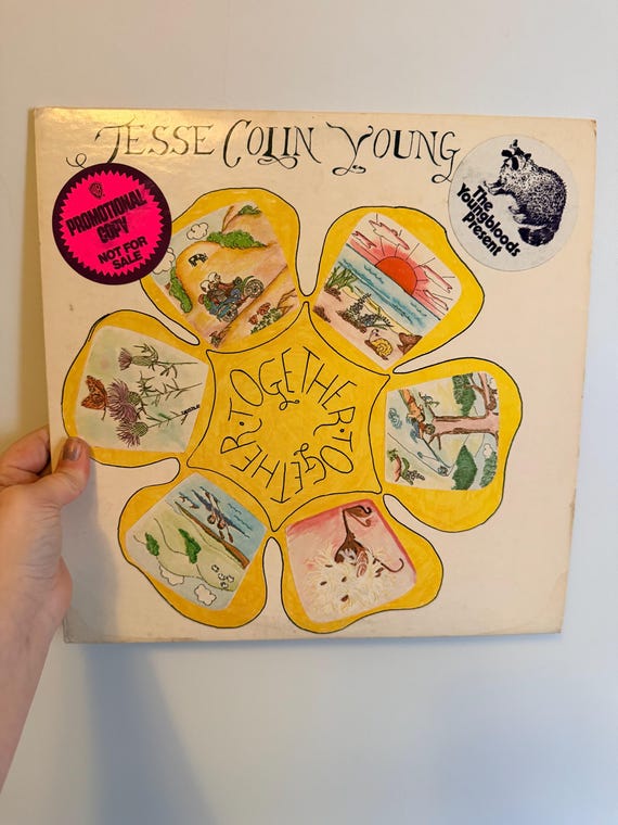 Vintage 1972 Jesse Colin Young LP Together Original Promo Vinyl