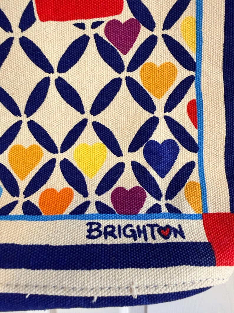 Brighton canvas tote bag Cherished Love heart bag bild 6