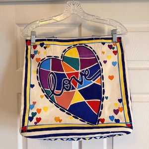 Brighton canvas tote bag Cherished Love heart bag bild 1