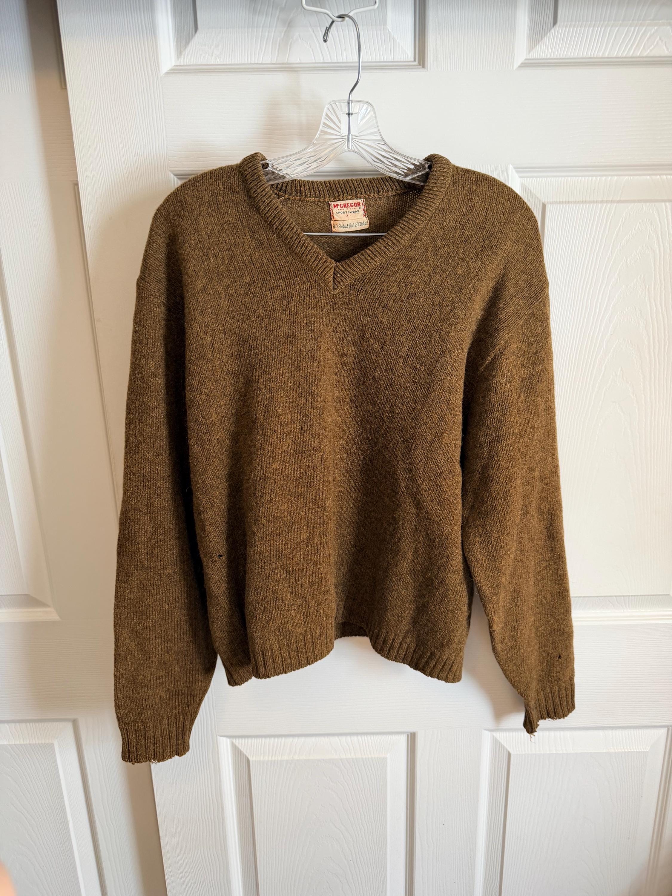 Vintage Brown Mohair Sweater Women - Etsy