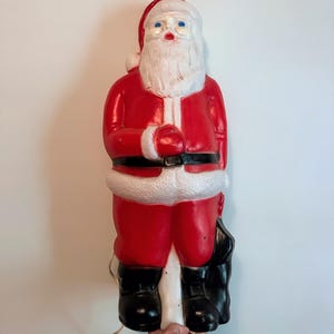 Vintage Christmas Santa blow mold holiday decoration decor outdoor statue Union Products