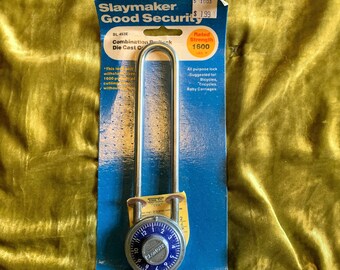 Vintage Slaymaker Good Security combination padlock bike
