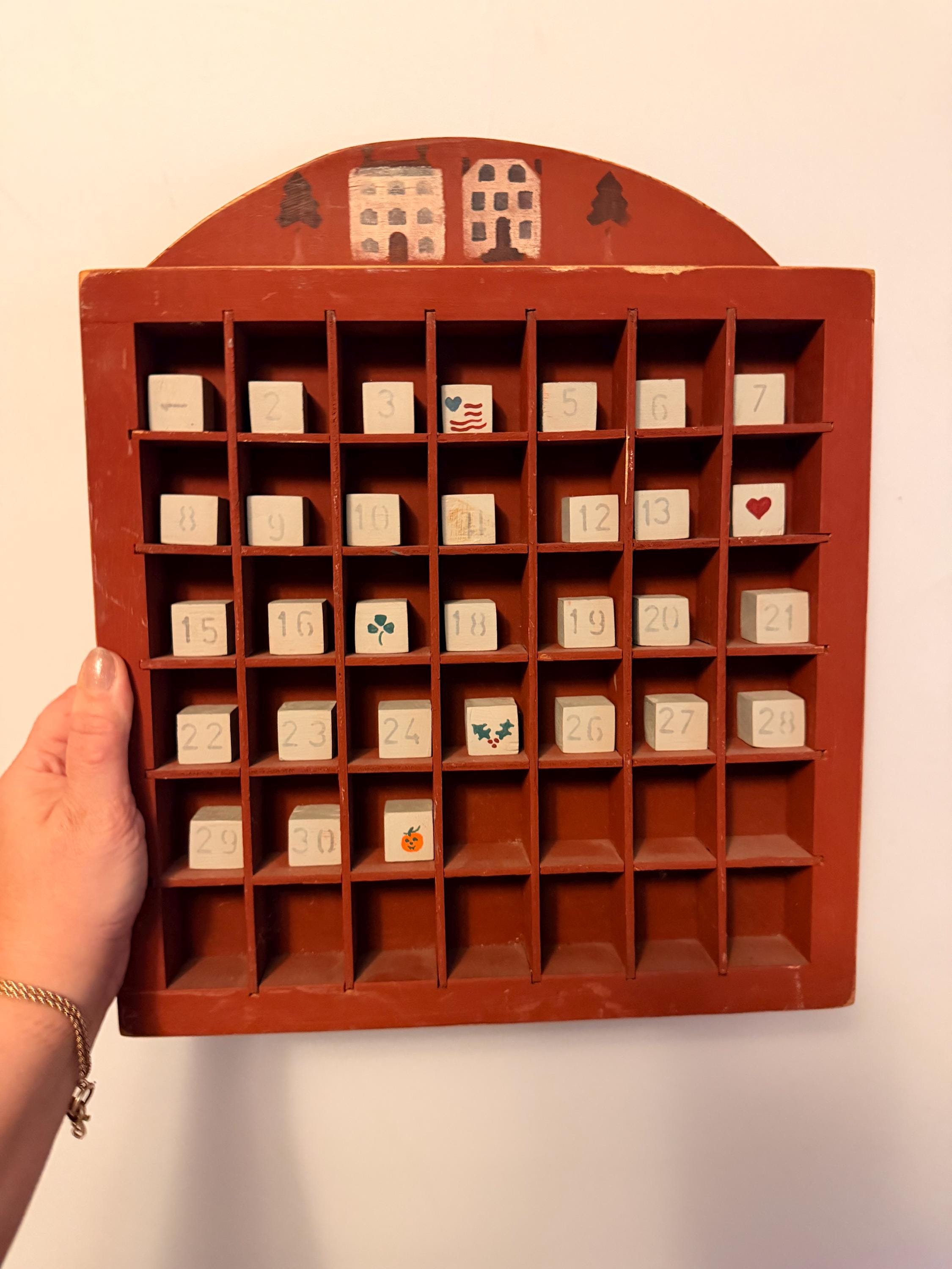 90s Wood Calendar - Etsy