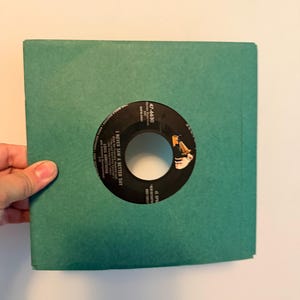Vintage Louis Armstrong 45 promo I Never Saw a Better Day/Rain,Rain original vinyl record