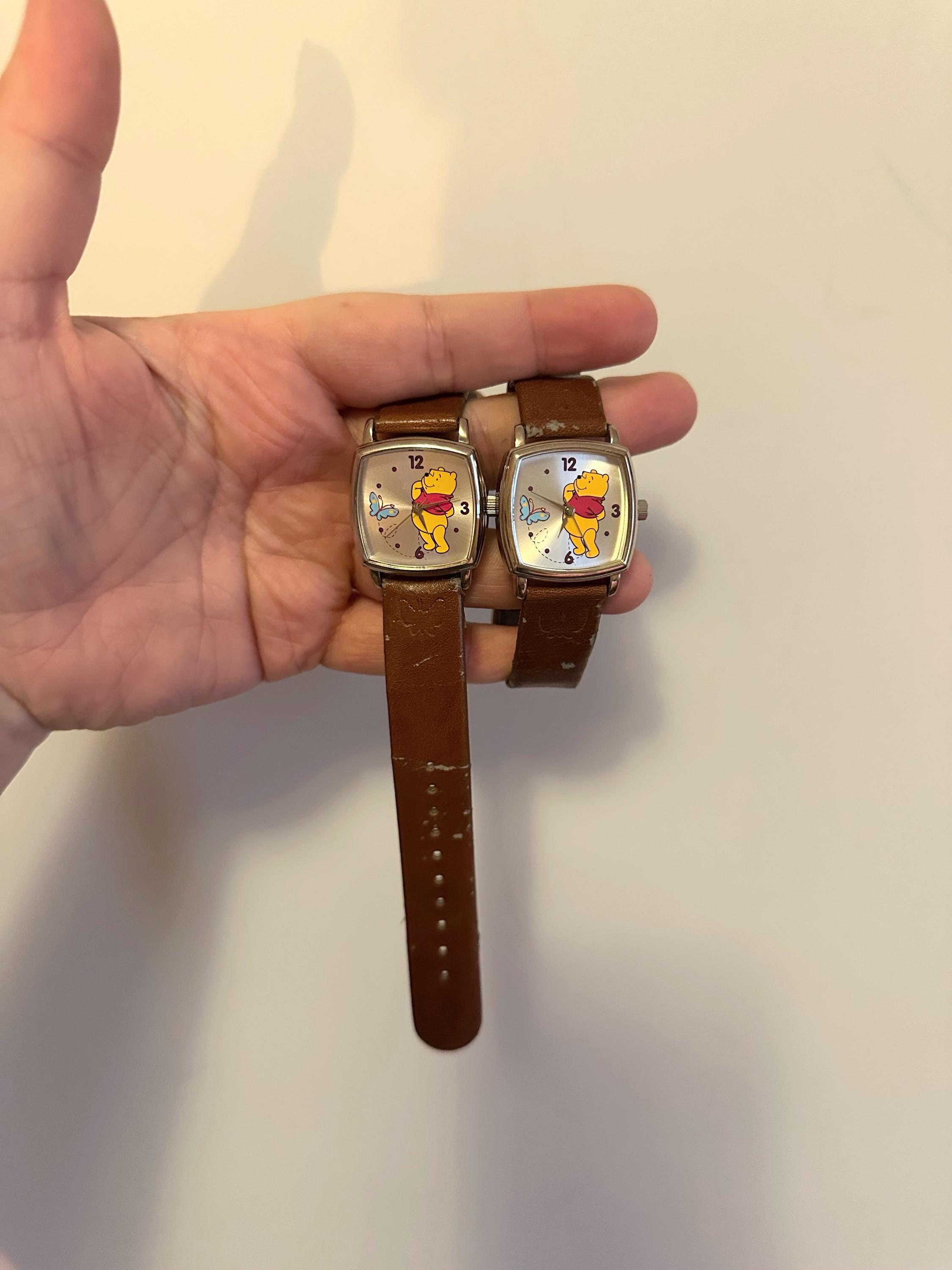 Disney: Winnie the Pooh and friends mood watch and moon ring (size 6 ) in brown Disney Winnie the Pooh Watch Timex Bees Seconds Hands  main image 2