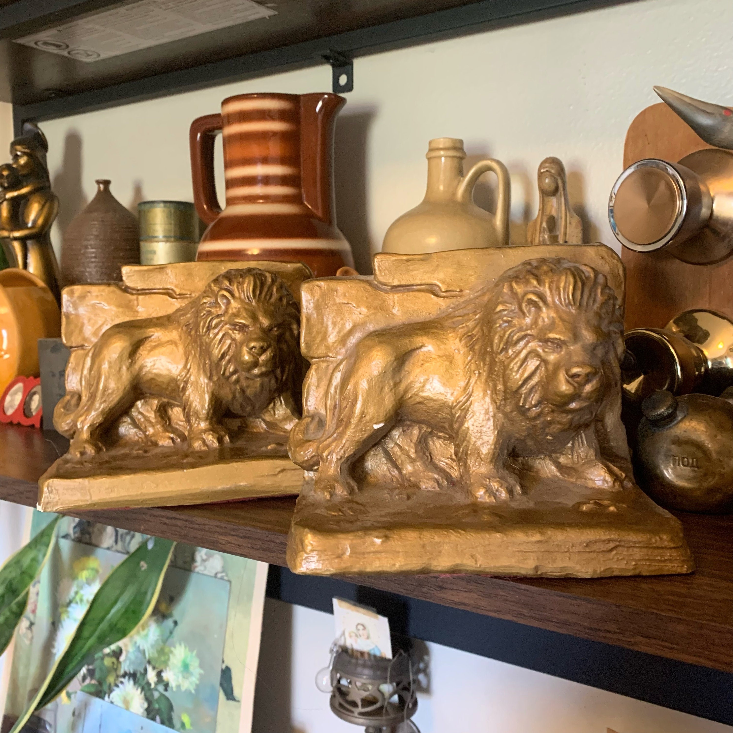 イギリス ヴィンテージ ライオン ブックエンド イギリス ヴィンテージ ライオン ブックエンド Vintage Lion
