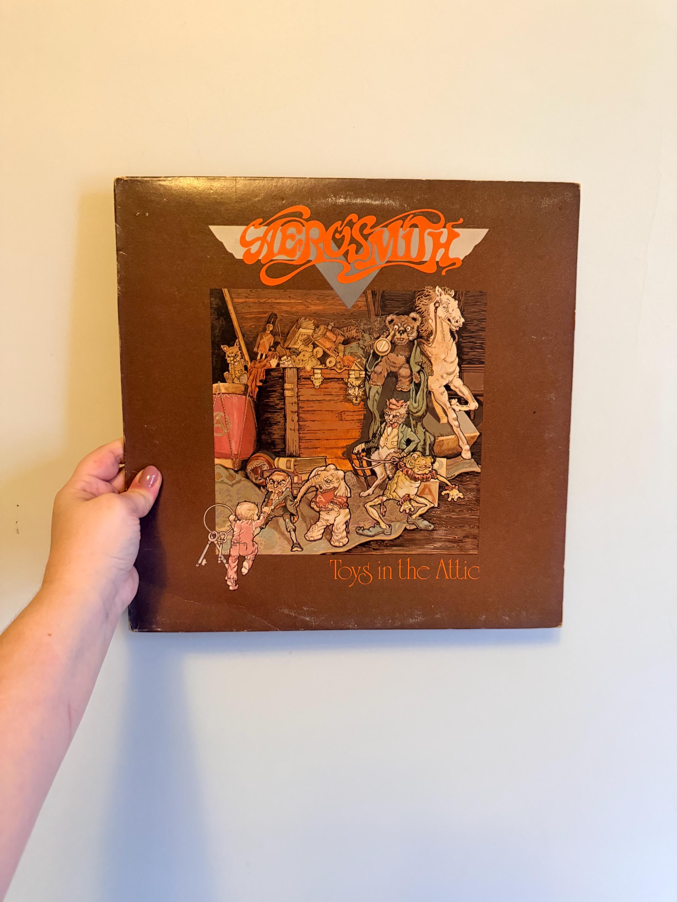 Vintage 1975 Original Aerosmith LP Toys in the Attic Vinyl Record