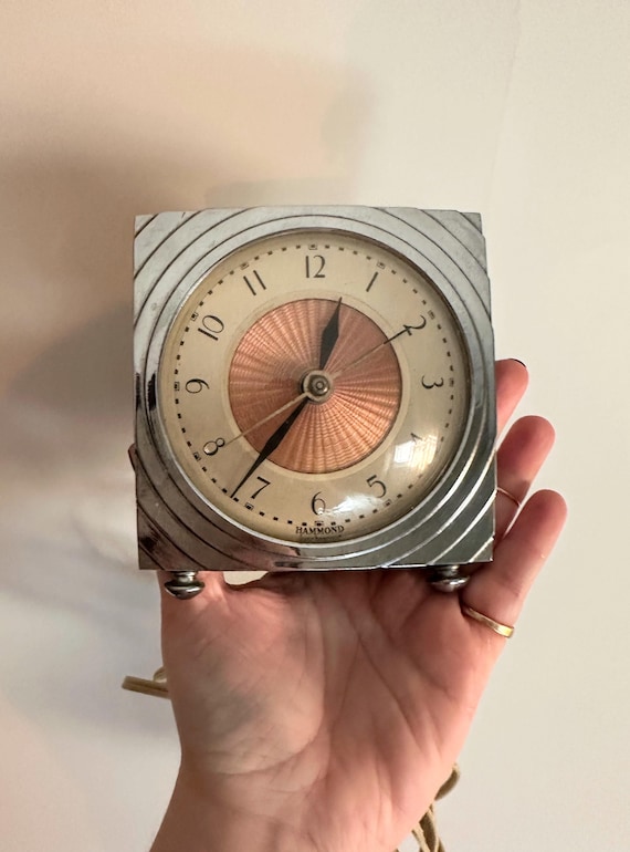 Vintage Art Deco Gloria Hammond Synchronous Chrome Alarm Clock - Etsy