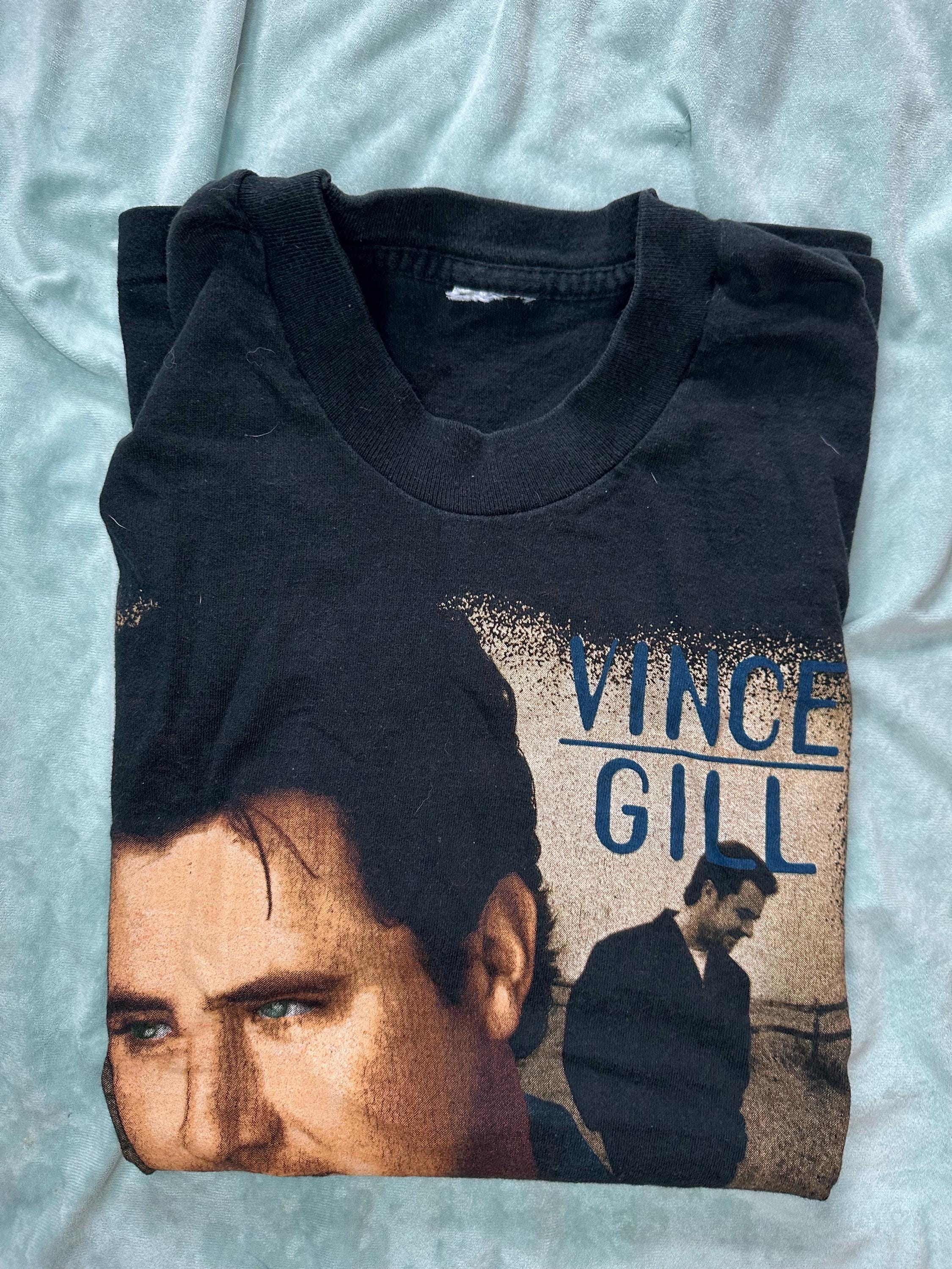 古着 90's anvil Vince Gill /バンドTシャツ USA製 Vintage 1990s Vince Gill Concert Tour Cut off Tour Tee Shirt 1996