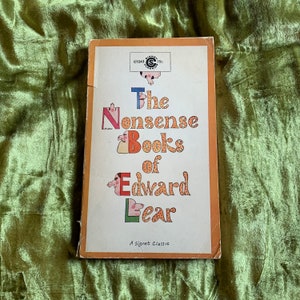 Vintage 1964 first edition paperback The Nonsense Books of Edward Lear a Signet Classic