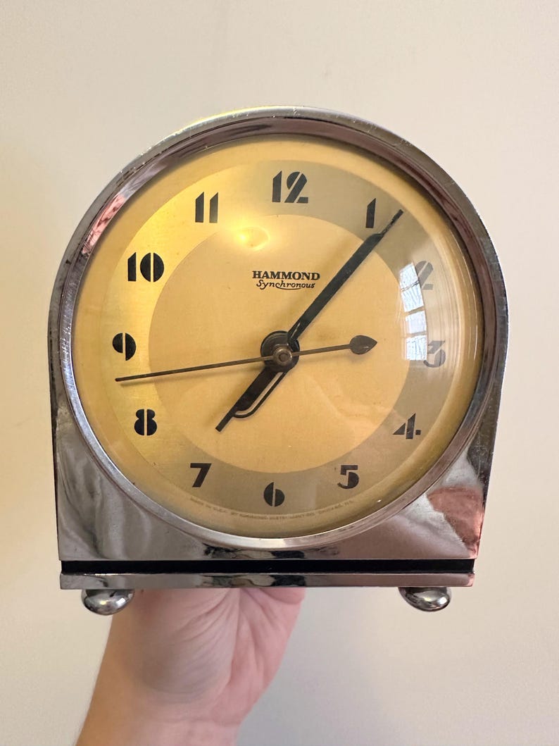 Hammond Synchronous Clock Model R110 Antique Hammond Synchonized Clock Missing Cord - Etsy