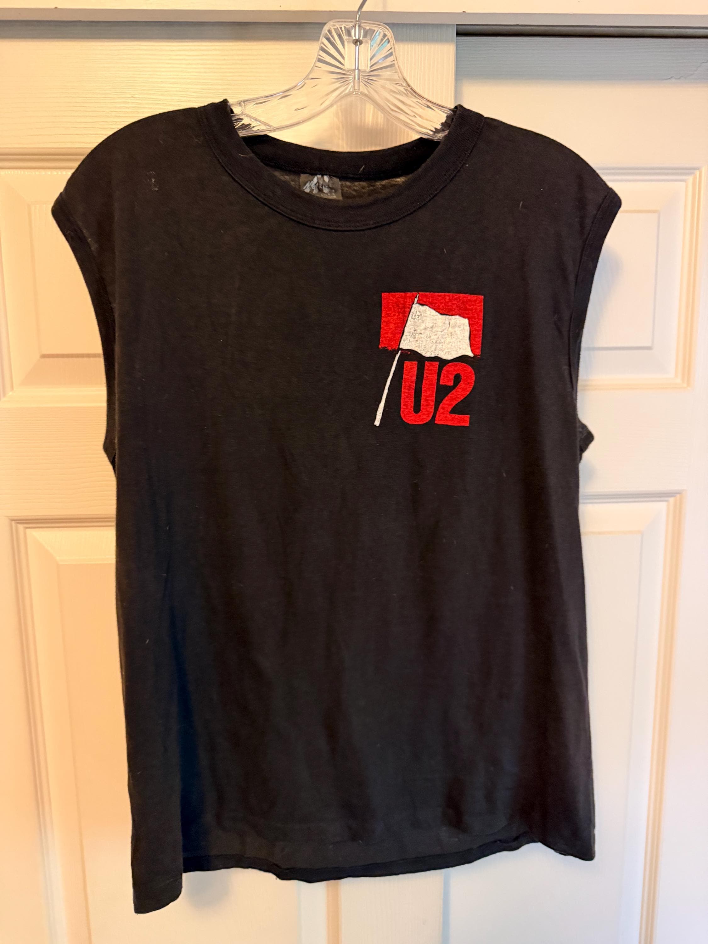 Vintage 1983 U2 War Tour Sleeveless Black Tee Shirt Size L - Etsy