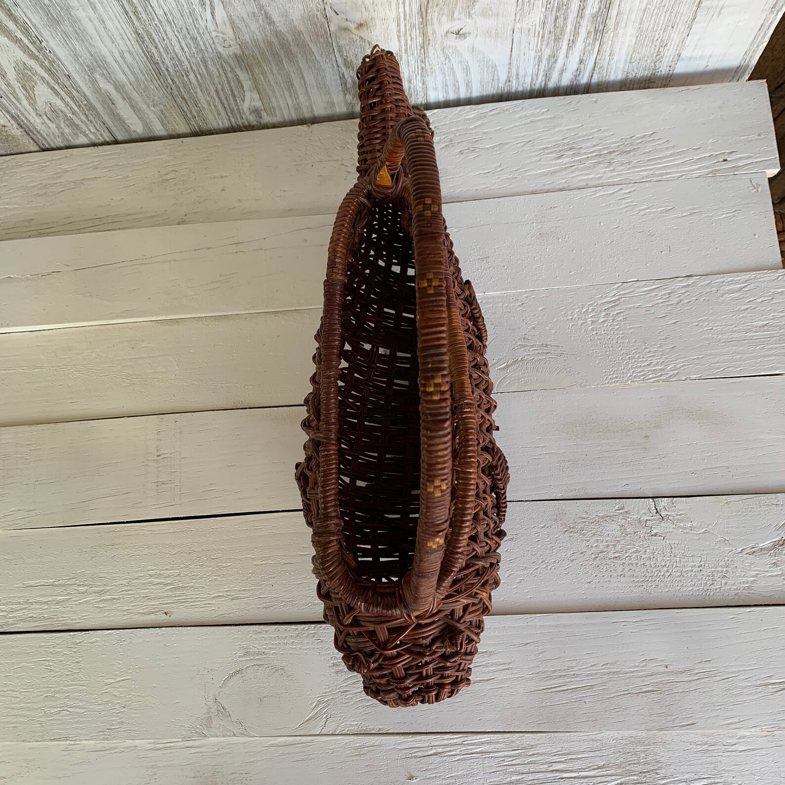 Wicker Rattan Fish Basket Etsy