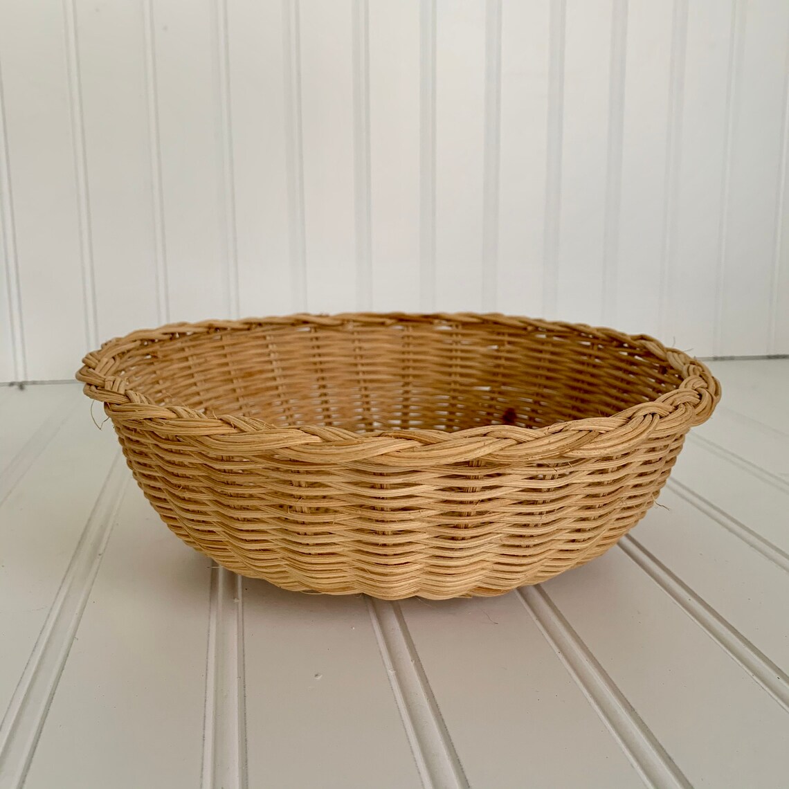 Set of 2 wicker casserole baskets One Sea grass with raffia Etsy