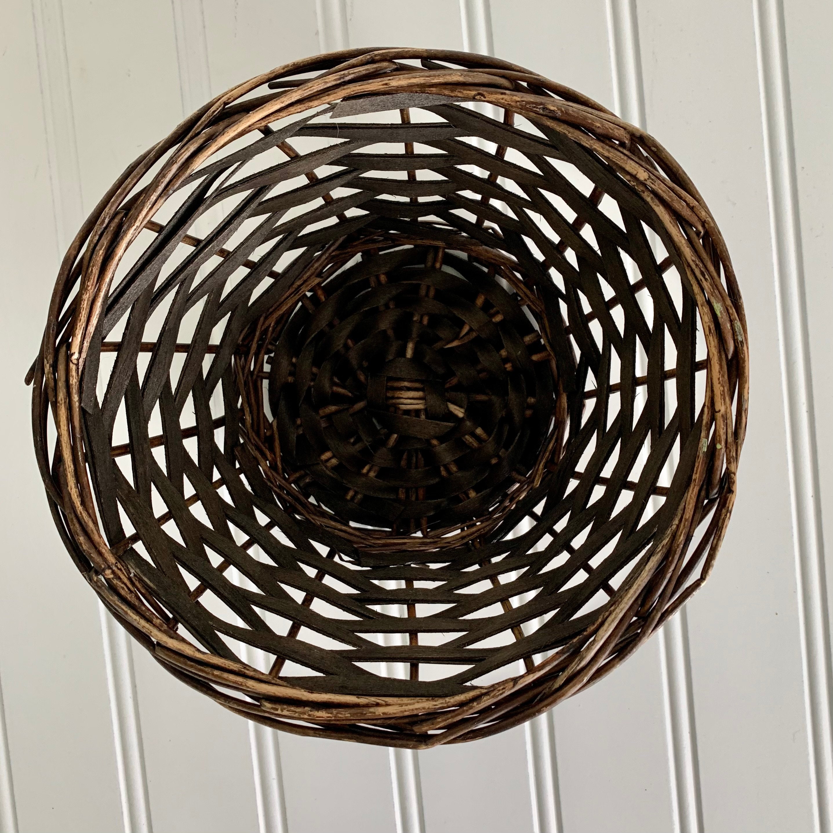 Set of 2 wicker baskets Etsy