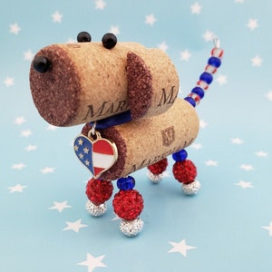 Dog 4th of July Gifts, Summer BBQ Gift, Beach Table Decor, Grandma 4th of July, American Flag Decor, Stars and Stripes Decor, Patriotic Gift