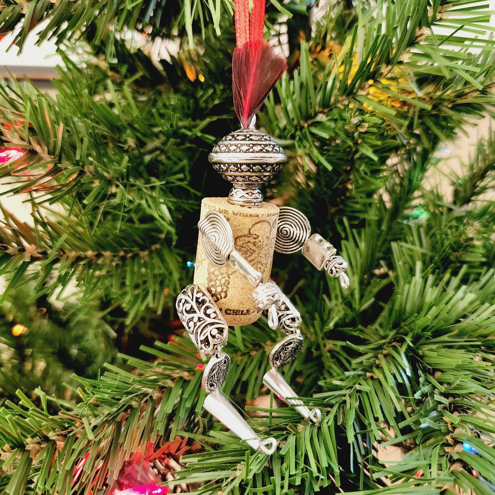 Medieval Wine Cork Knight Christmas Ornament, Unique Cubicle Desk ...