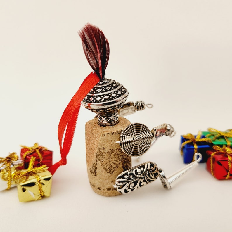 Medieval Wine Cork Knight Christmas Ornament, Unique Cubicle Desk ...