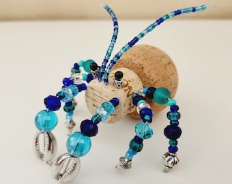 Hermit Crab Tequila Cork Figurine, Unique Gift Idea for Bartender or Tequila Lover, Fun Shelf Decor for Man Cave, Wine Cellar, or Home Bar