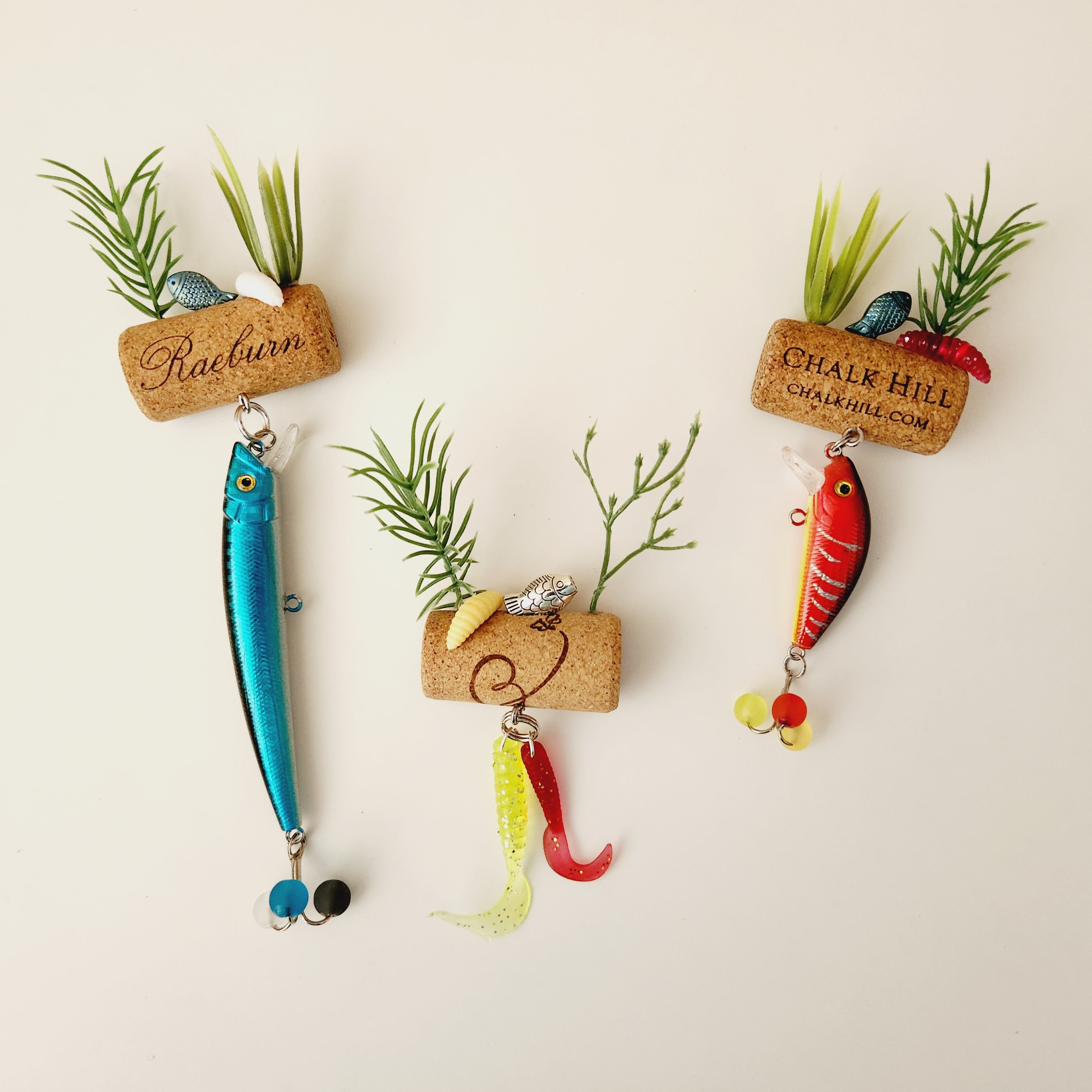 cork fishing lure 3" Tough Tail Oval Shrimp Tsunami Tackle Wine Cork Fishing Lure Fridge