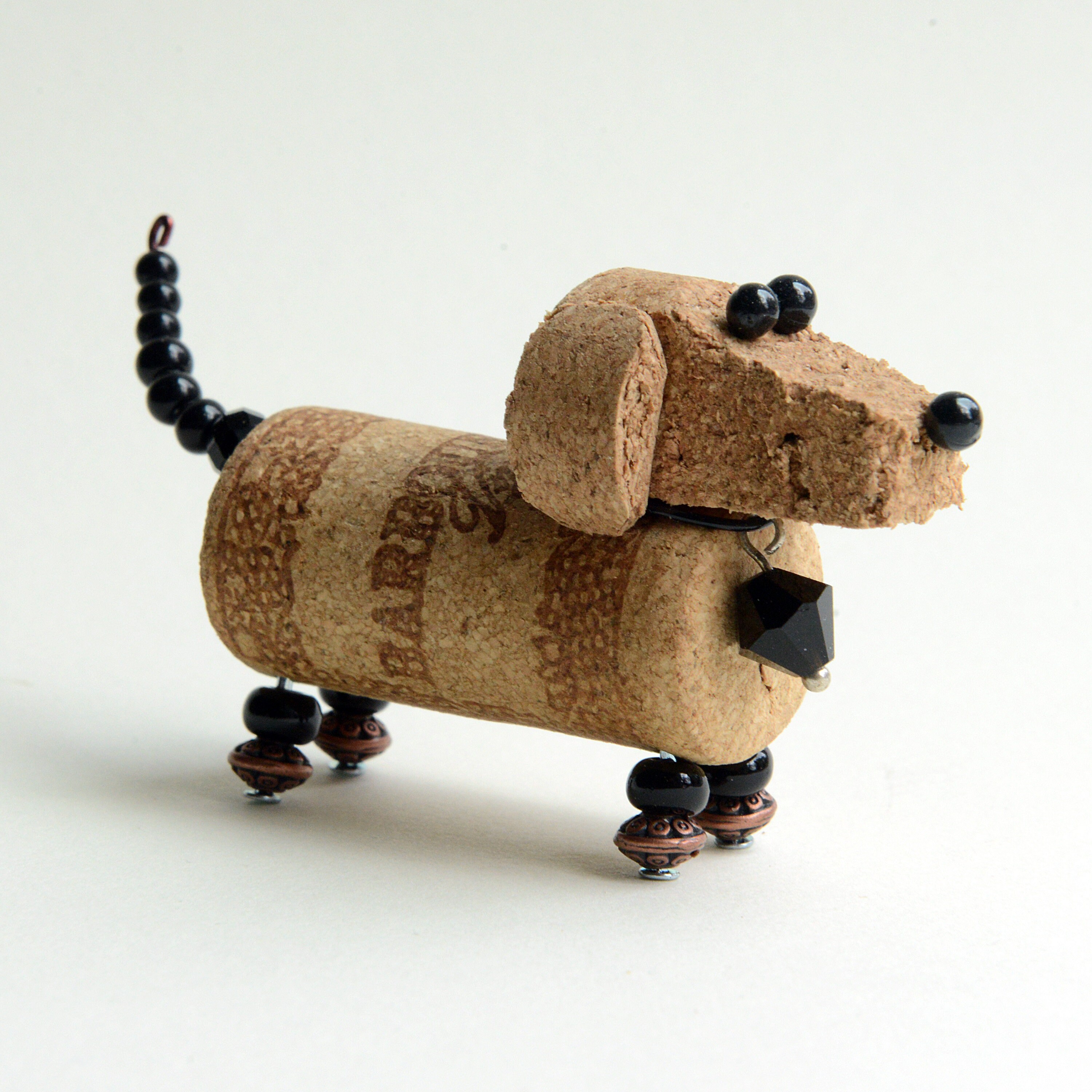 Wine Cork Black Dachshund Dog perfect for unique gift Etsy