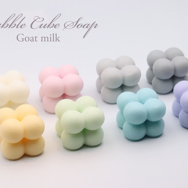 10 Bubble cube goat milk mini soap/goatmilk soap/ wedding favor soap/event soap/Anniversary soap/favor soap/hand made soap