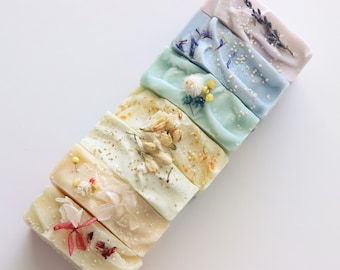 Floral Cold Process Soap: Natural Artisan Soap Bar