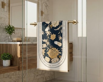 Boho Vintage Floral Gauze Bath Sheet | Reversible Double-Sided Throw Blanket for Sofa | Unique 100% Pure Cotton Towel, Decorative Multi Cove
