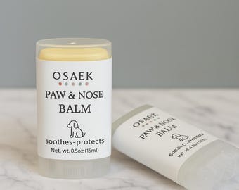 OSAEK Natural Paw & Nose Balm for Dogs – Handmade Pet Balm Stick – Safe Moisturizing Paw Butter – Nose  Paw Protection –Gentle Puppy Balm