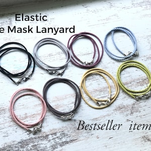Elastic face Mask lanyard/holiday gift / Face Mask Holder/ Adult and Kid Mask Holder/ small gift/bestseller lanyards/allergy free lanyard