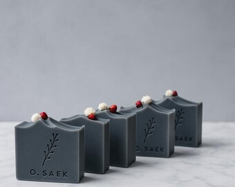 Activated Charcoal Soap – Peppermint Rosemary, Handmade Cold Process