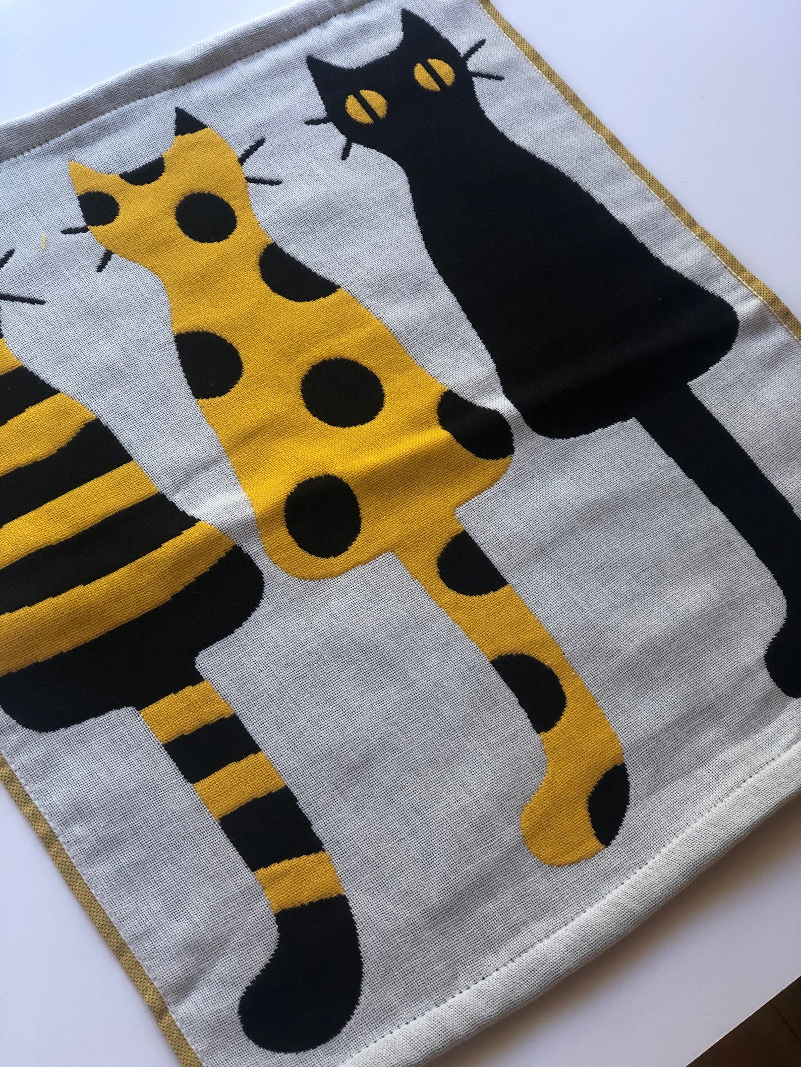 Kitchen Towels/ Cat design towel/ 100 cotton towels/ hand Etsy
