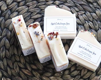 Handmade Apple Cider Vinegar Soap: Natural Flower Deco Soap