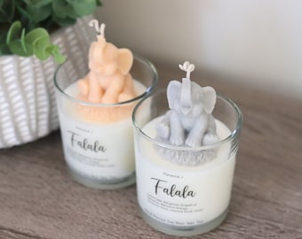 Elephant Soy Candle: Falala Scented Animal Candle